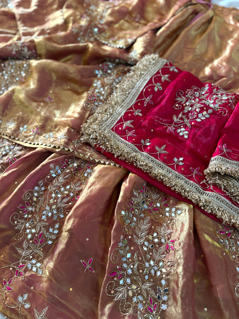 BEAUTIFUL HANDWORK GHARARA |  | Karishma Emporium | Elegance in Making Pure Zardozi Women wear
