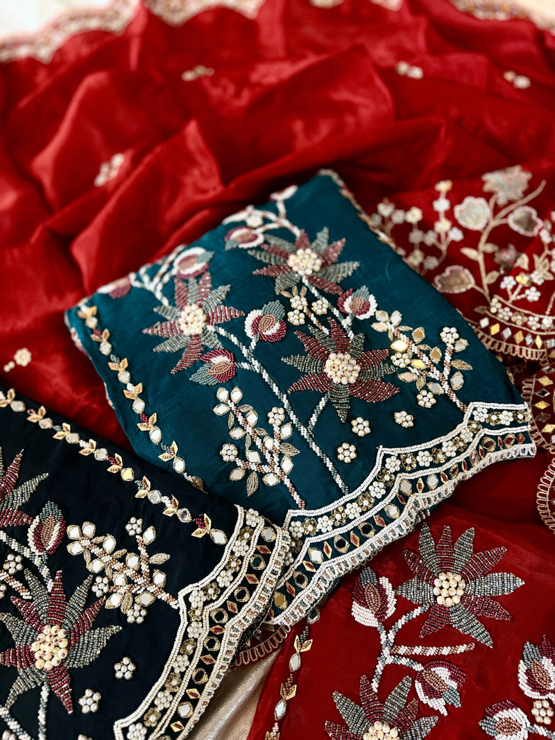 NEW WEDDING SUITS |  | Karishma Emporium | Elegance in Making Pure Zardozi Women wear