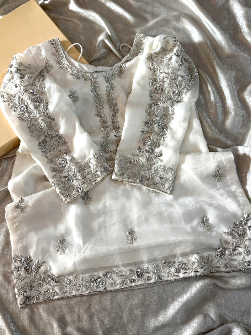 ANTIQUE ZARDOZI GHARARA |  | Karishma Emporium | Elegance in Making Pure Zardozi Women wear