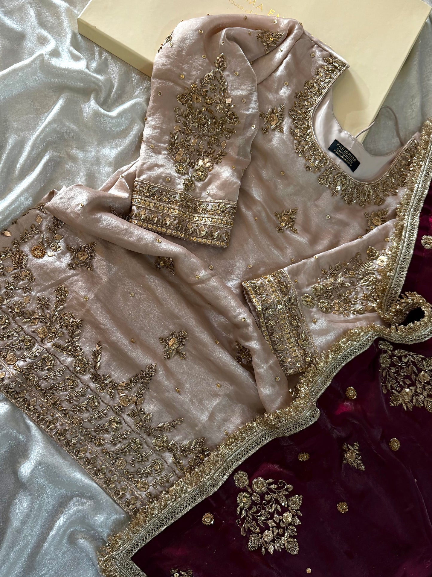 PURE ZARDOZI WITH GOTA TOUCH GHARARA