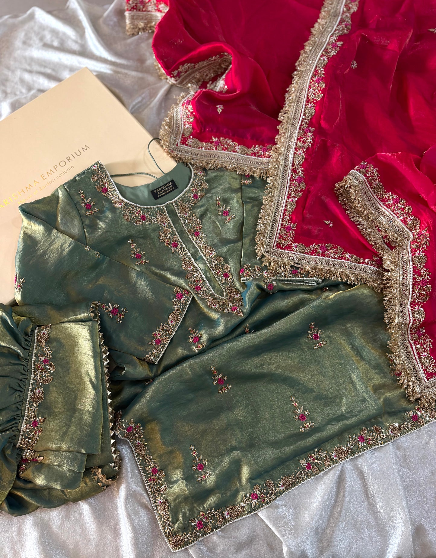 BEAUTIFUL ZARDOZI GHARARA