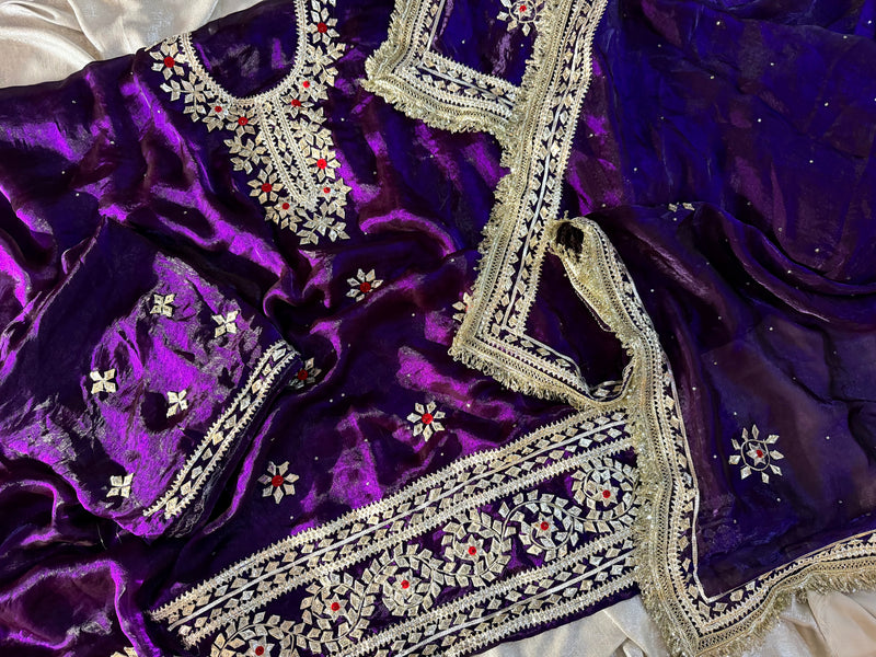 NEW GOTA PATTI SUITS |  | Karishma Emporium | Elegance in Making Pure Zardozi Women wear