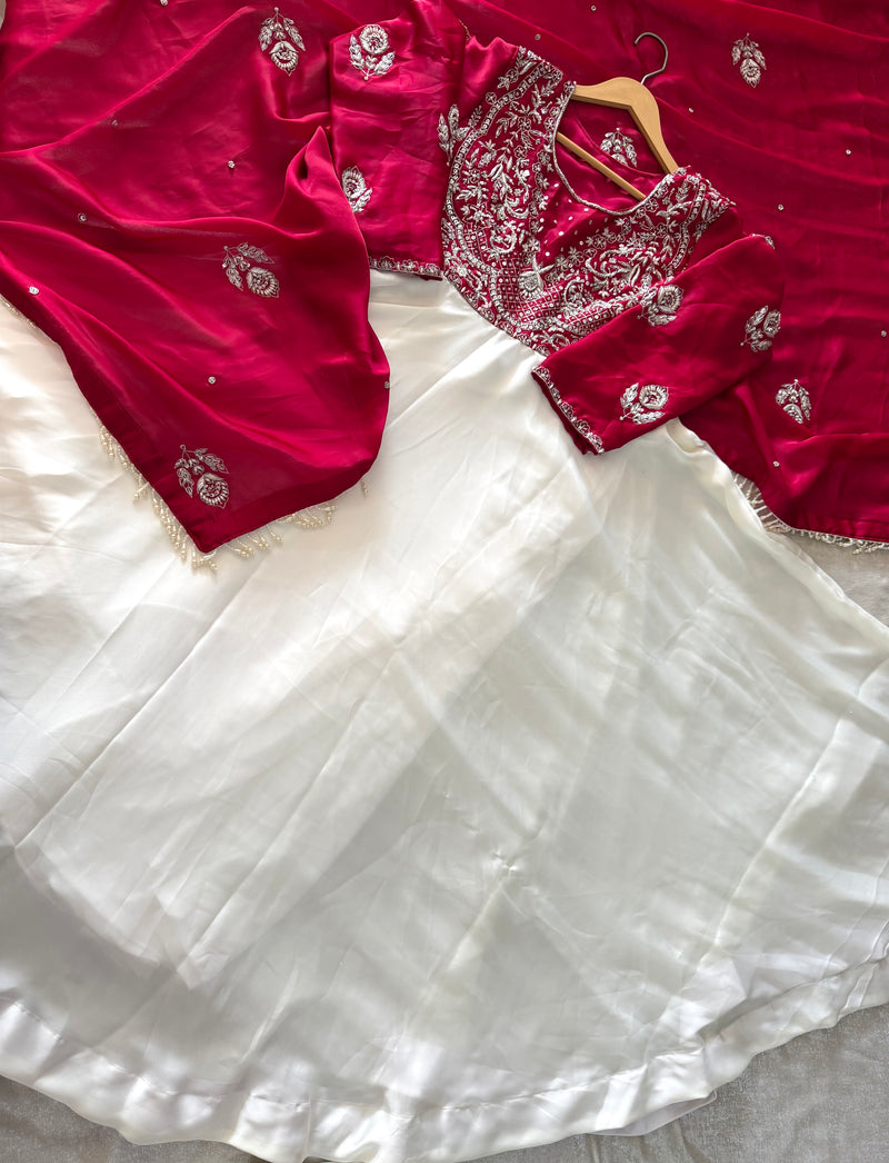 BEAUTIFUL HANDWORK ANARKALI IN CHOLI WORK |  | Karishma Emporium | Elegance in Making Pure Zardozi Women wear