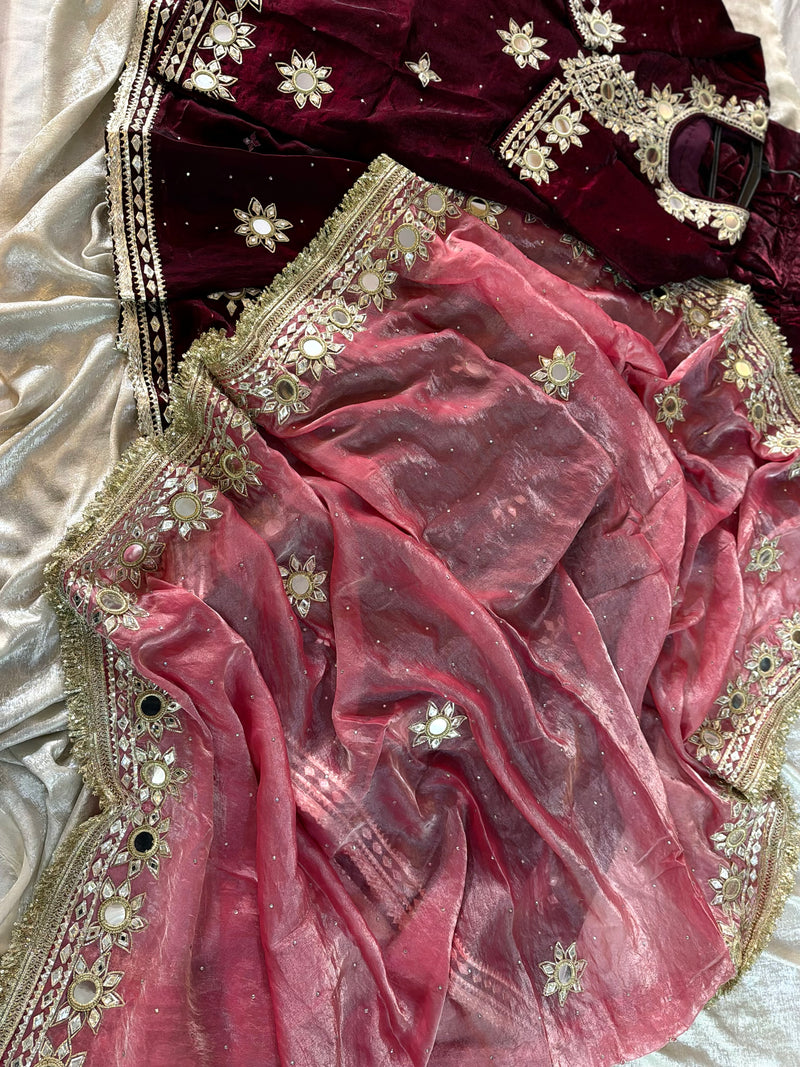 Gota Patti gharara |  | Karishma Emporium | Elegance in Making Pure Zardozi Women wear