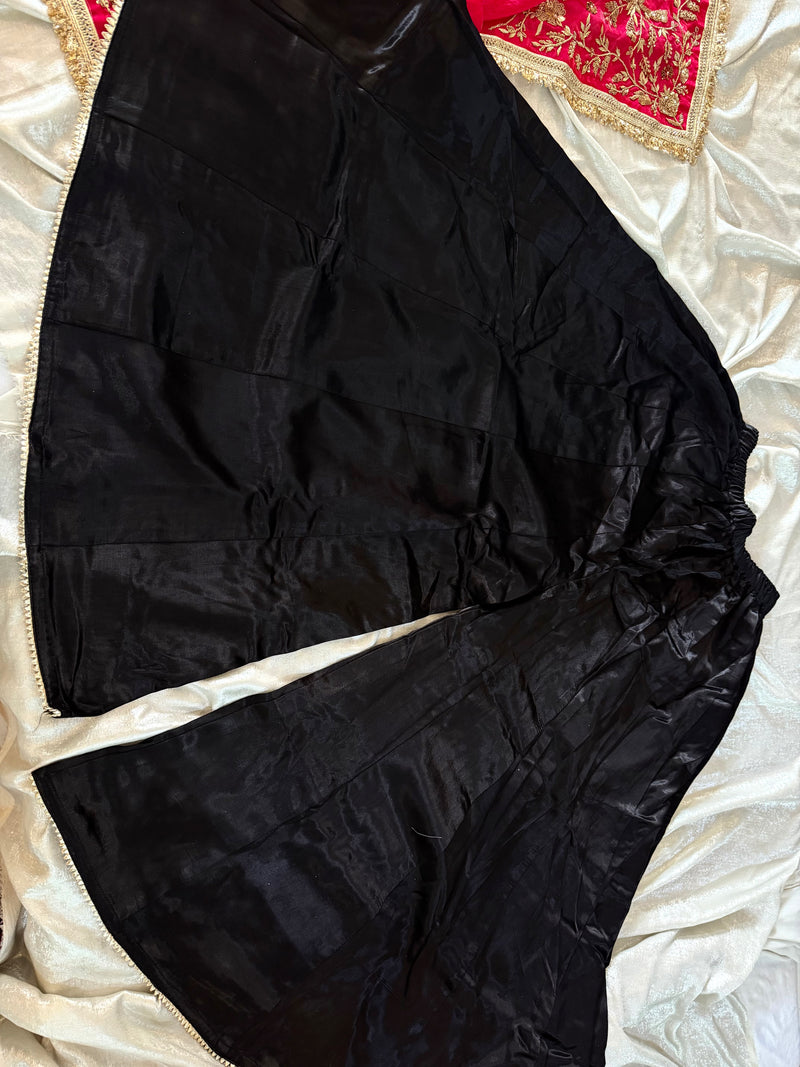 (ZARDOZI SHARARA) BLACK RANI |  | Karishma Emporium | Elegance in Making Pure Zardozi Women wear