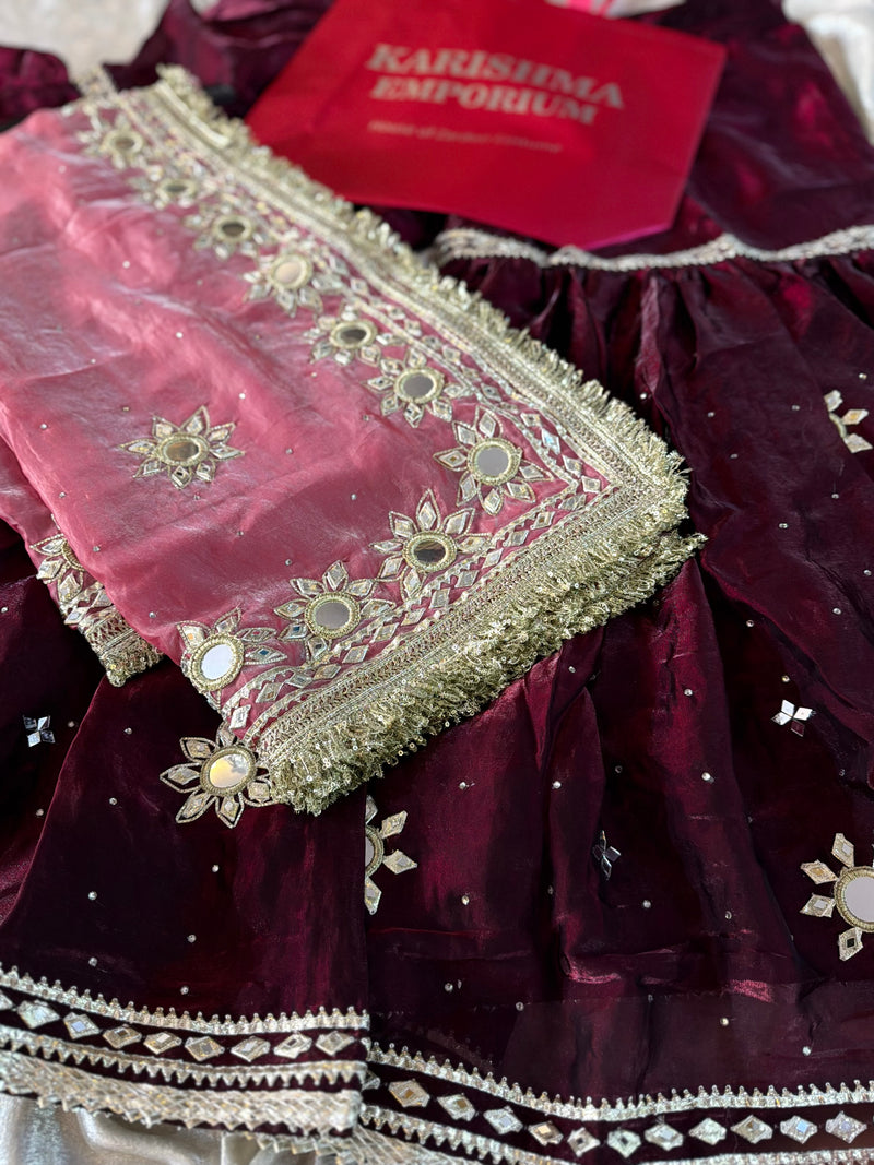 Gota Patti gharara |  | Karishma Emporium | Elegance in Making Pure Zardozi Women wear