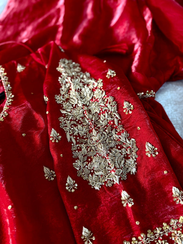 GOLD ZARDOZI GHARARA