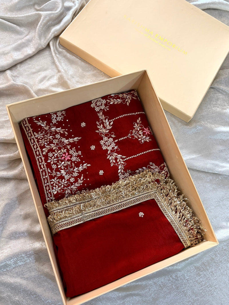 Pure zardozi work suit |  | Karishma Emporium | Elegance in Making Pure Zardozi Women wear