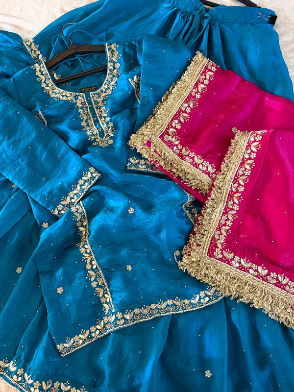 BEAUTIFUL GHARARA IN DABKA WORK
