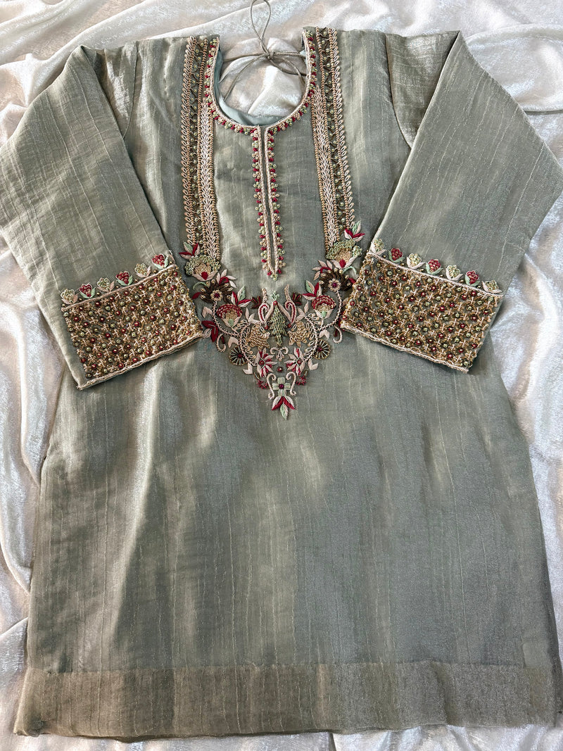 BEAUTIFUL ZARDOZI SHARARA |  | Karishma Emporium | Elegance in Making Pure Zardozi Women wear