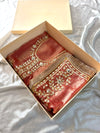 Rust Gota Patti Suit