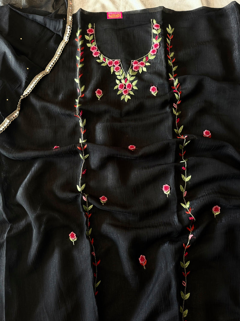 BLACK BEAUTY |  | Karishma Emporium | Elegance in Making Pure Zardozi Women wear