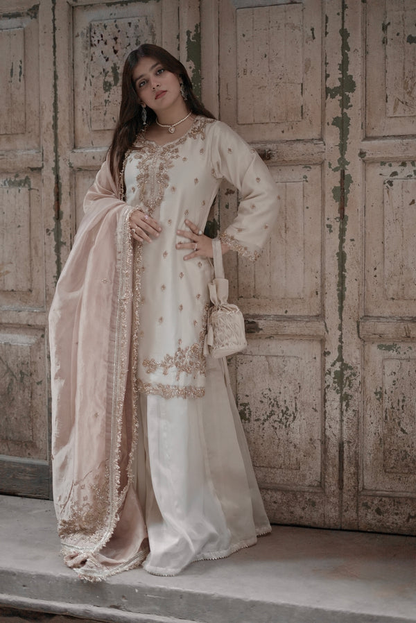 PREMIUM ZARDOZI SHARARA |  | Karishma Emporium | Elegance in Making Pure Zardozi Women wear