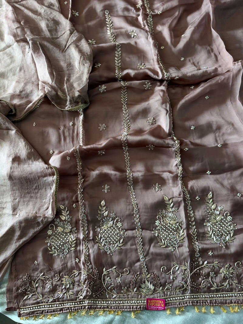 ZARDOZI SUITS |  | Karishma Emporium | Elegance in Making Pure Zardozi Women wear