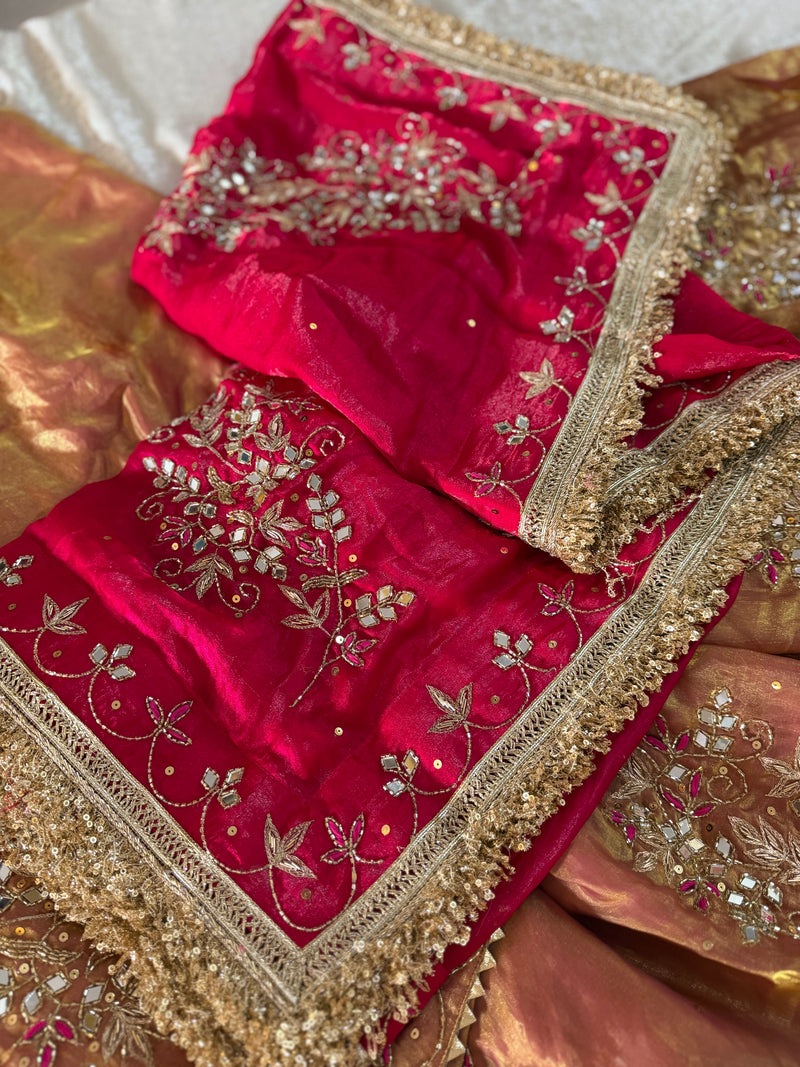 BEAUTIFUL HANDWORK GHARARA |  | Karishma Emporium | Elegance in Making Pure Zardozi Women wear