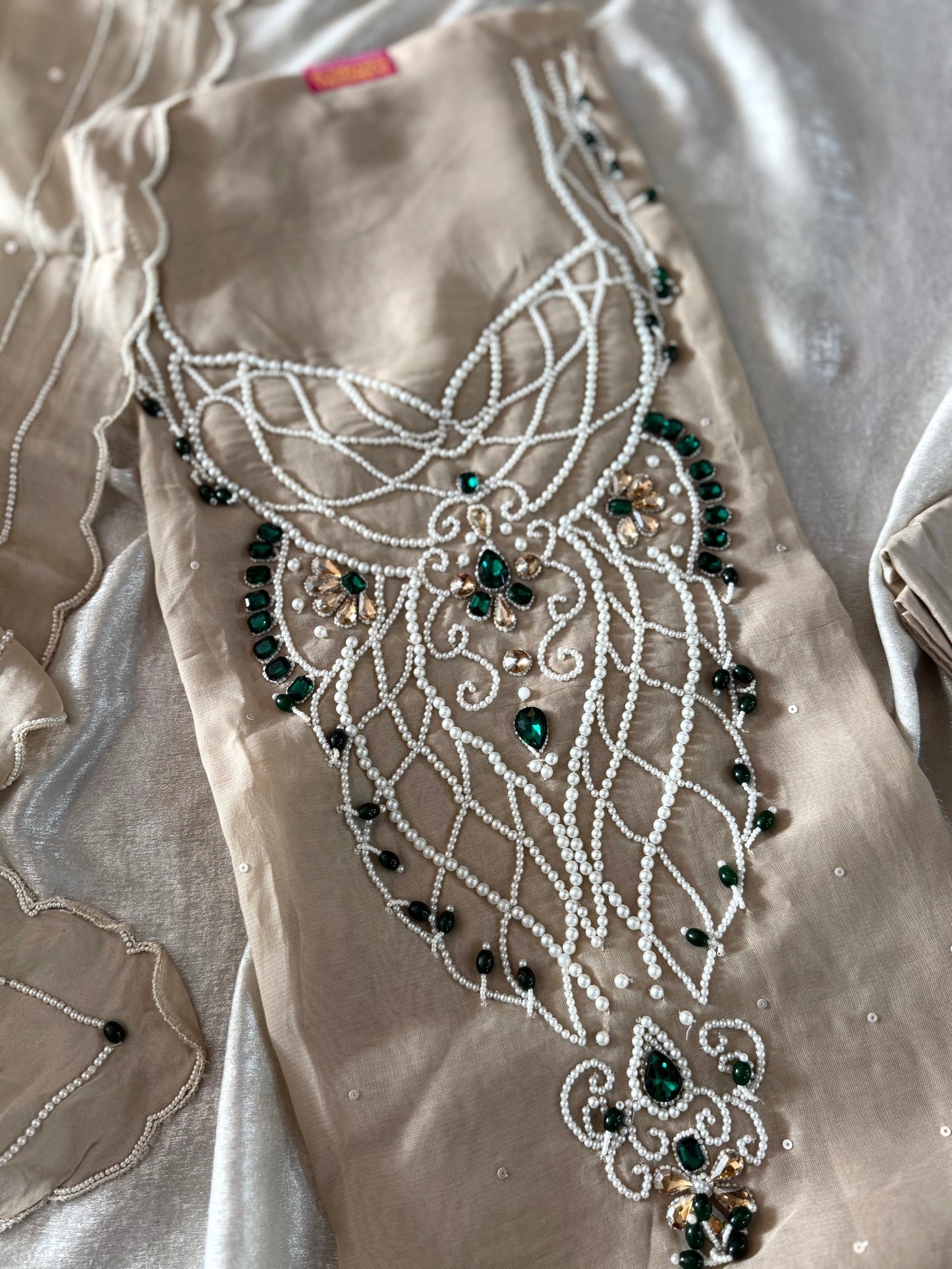 WEDDING SUITS IN PEARL WORK