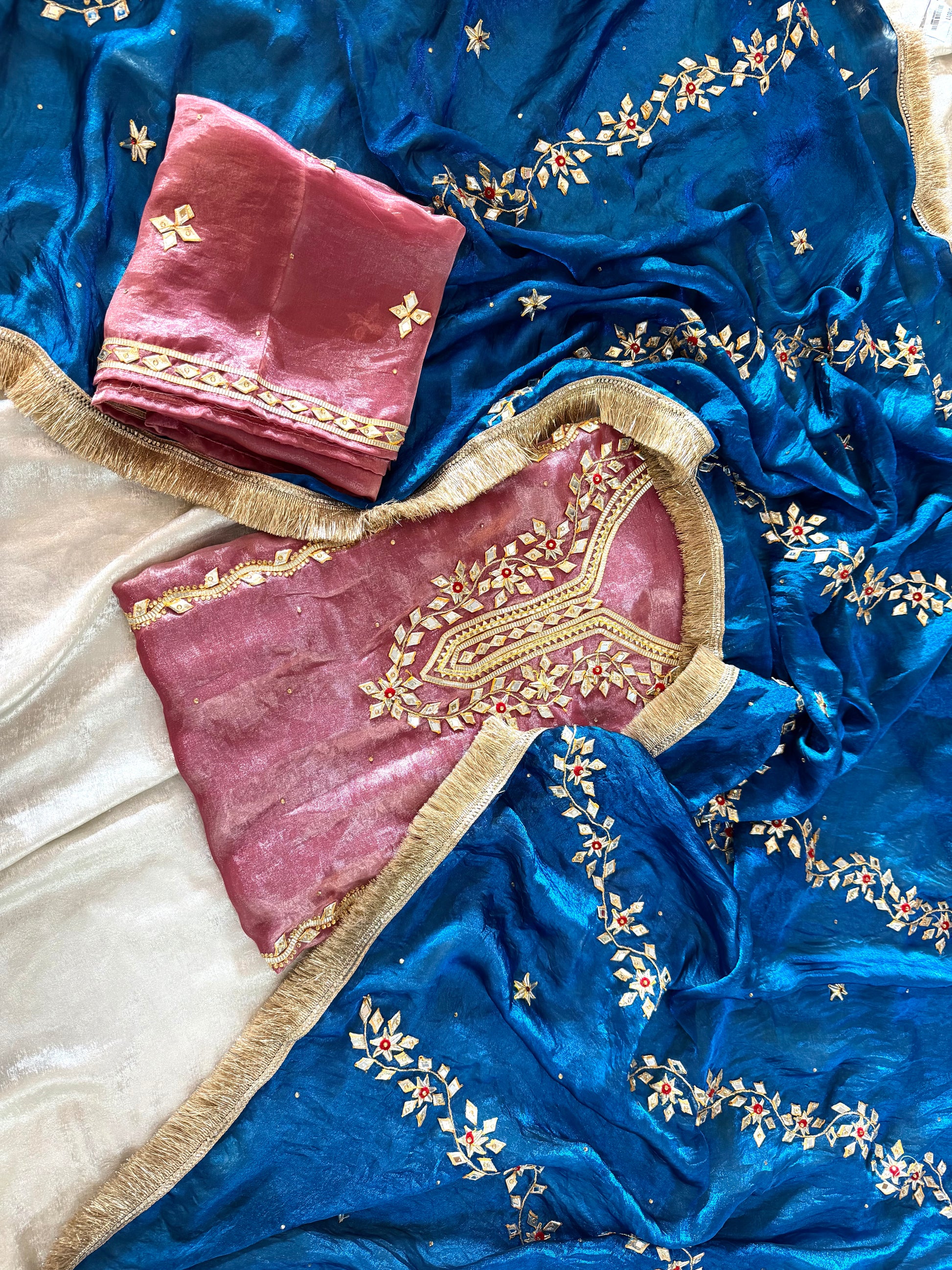 BEAUTIFUL GOTA PATTI |  | Karishma Emporium | Elegance in Making Pure Zardozi Women wear