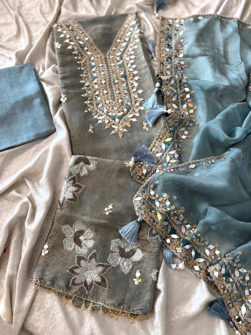 (KHUDABAKSH) PURE BANARSI FABRIC |  | Karishma Emporium | Elegance in Making Pure Zardozi Women wear