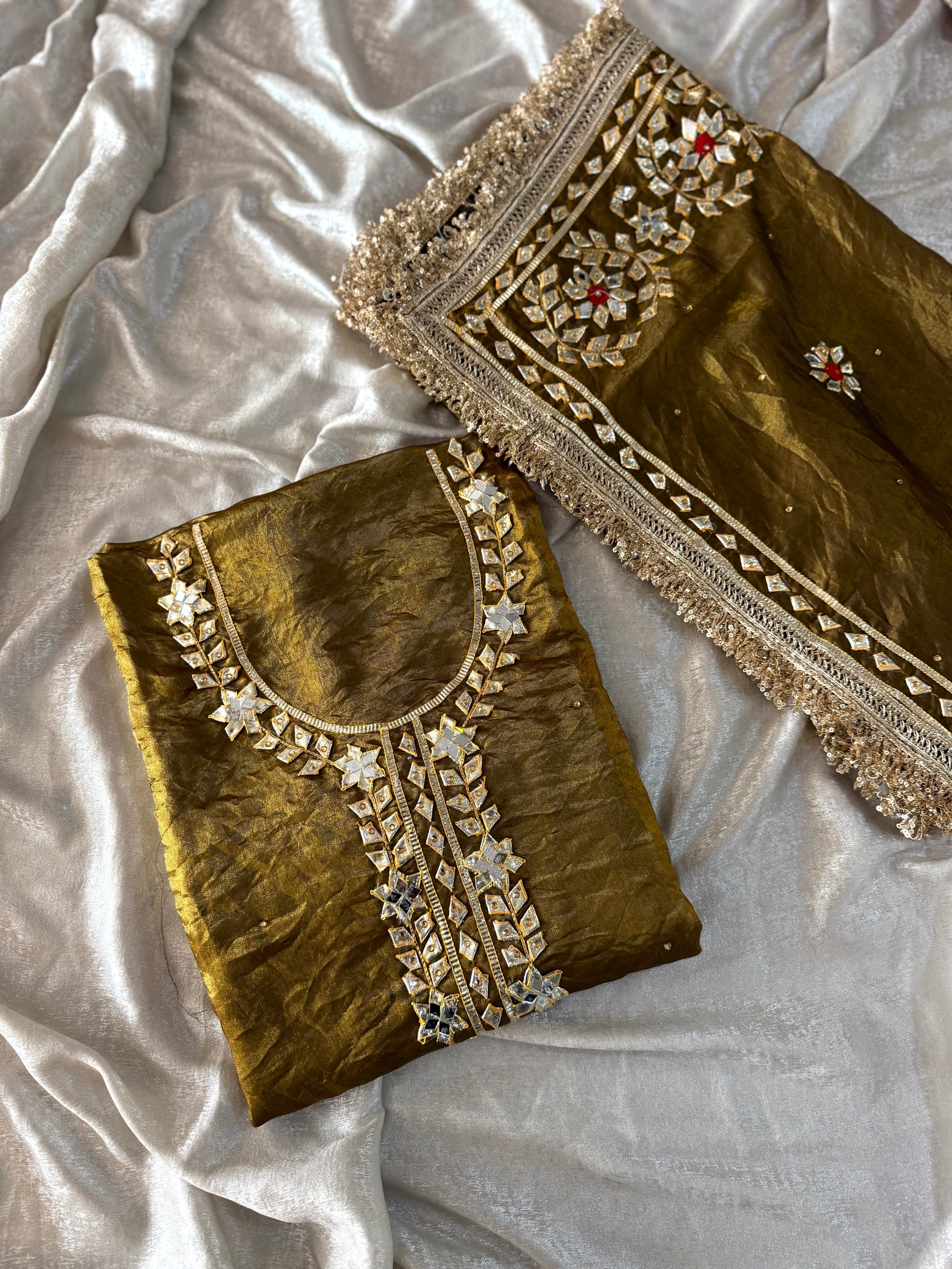 GOTA PATTI SUITS |  | Karishma Emporium | Elegance in Making Pure Zardozi Women wear