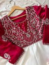 BEAUTIFUL HANDWORK ANARKALI IN CHOLI WORK