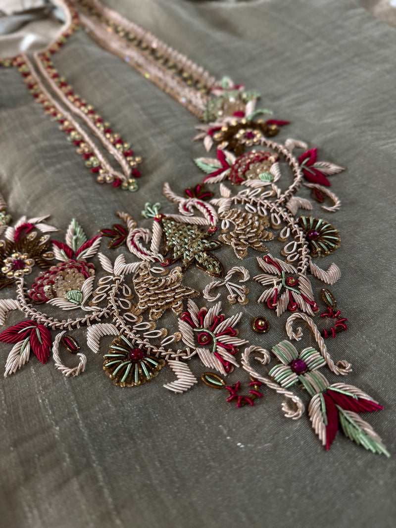 Zardozi Sharara |  | Karishma Emporium | Elegance in Making Pure Zardozi Women wear