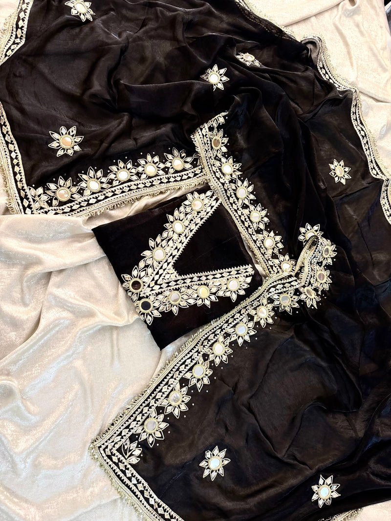 Black Beauty |  | Karishma Emporium | Elegance in Making Pure Zardozi Women wear