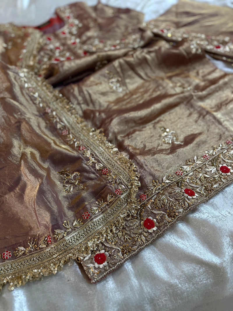 ZARDOZI KURTA PANT SET |  | Karishma Emporium | Elegance in Making Pure Zardozi Women wear