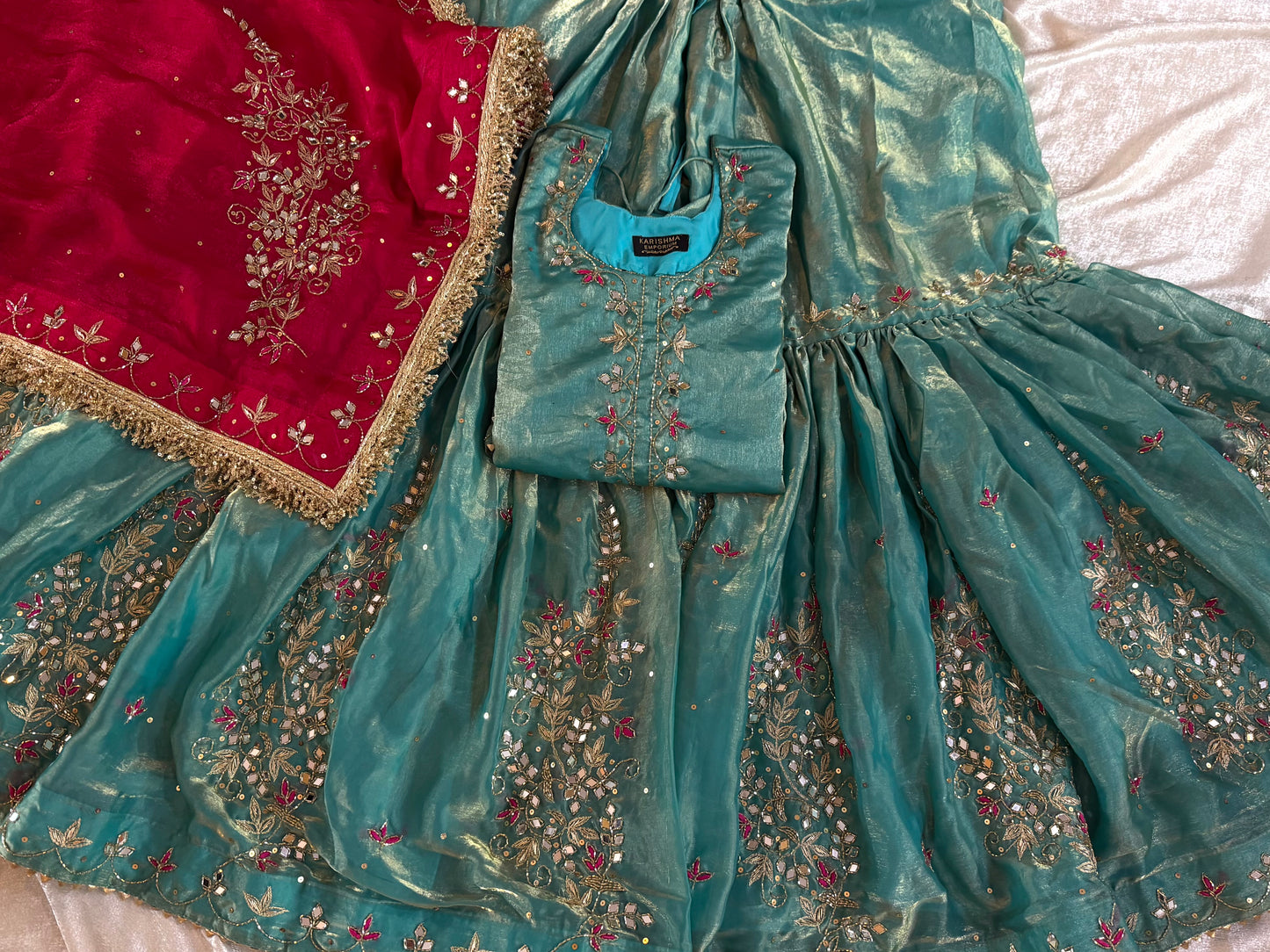 BEAUTIFUL HANDWORK GHARARA