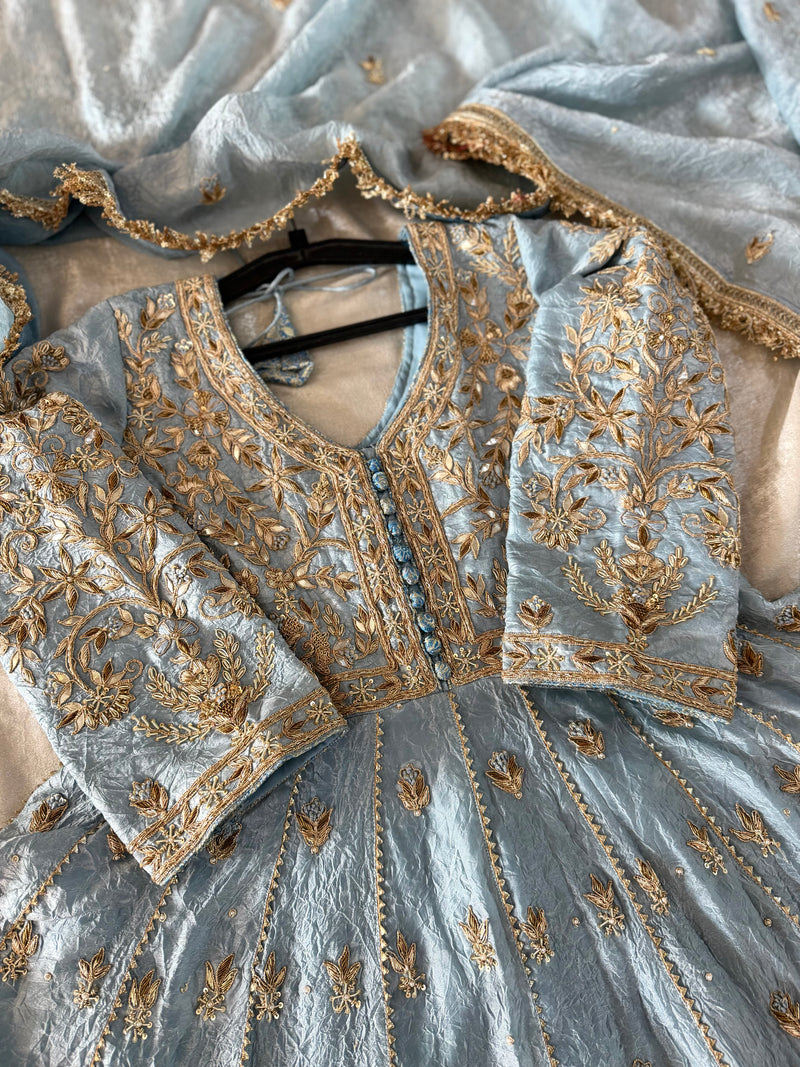 ZARDOZI ANARKALI WITH PANT |  | Karishma Emporium | Elegance in Making Pure Zardozi Women wear