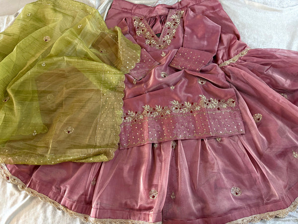BEAUTIFUL HANDWORK GHARARA |  | Karishma Emporium | Elegance in Making Pure Zardozi Women wear