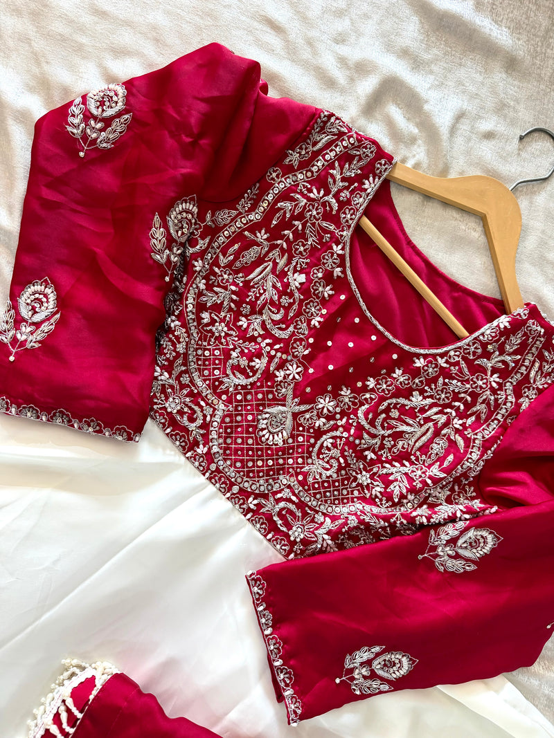 BEAUTIFUL HANDWORK ANARKALI IN CHOLI WORK |  | Karishma Emporium | Elegance in Making Pure Zardozi Women wear