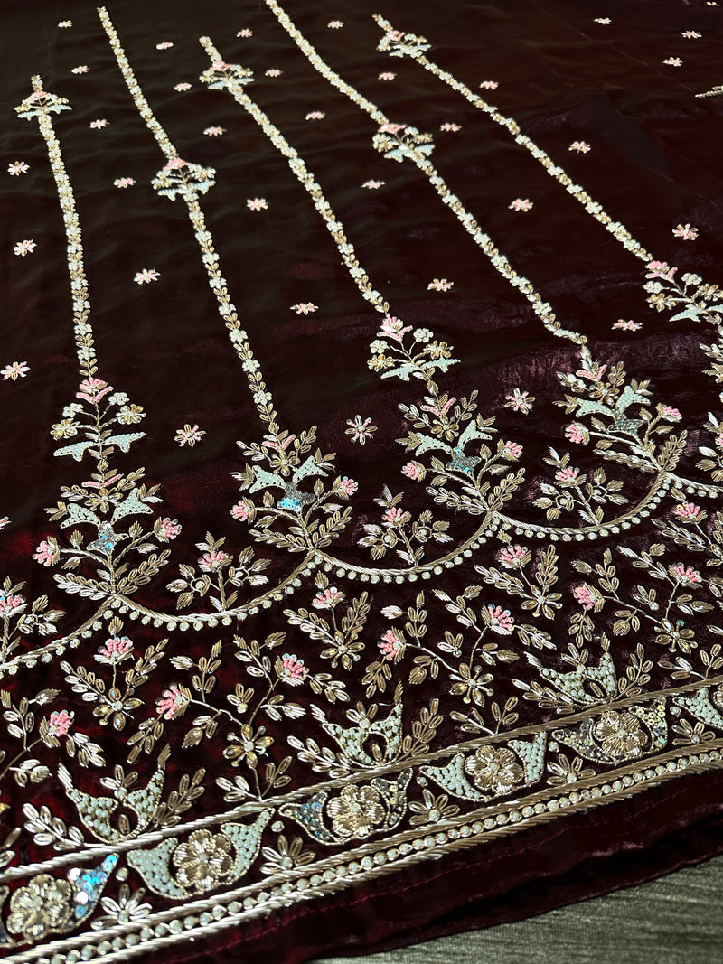 Zardozi Suit |  | Karishma Emporium | Elegance in Making Pure Zardozi Women wear