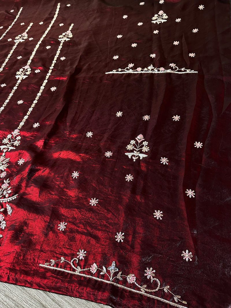 Zardozi Suit |  | Karishma Emporium | Elegance in Making Pure Zardozi Women wear