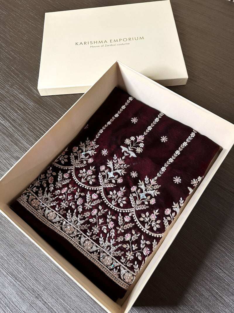 Zardozi Suit |  | Karishma Emporium | Elegance in Making Pure Zardozi Women wear