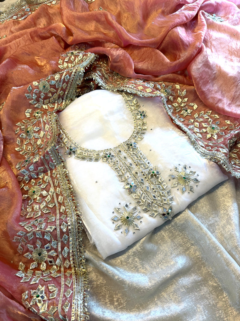 gota Patti suit |  | Karishma Emporium | Elegance in Making Pure Zardozi Women wear