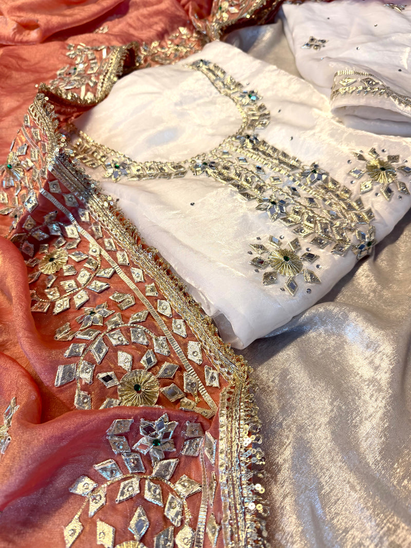 gota Patti suit |  | Karishma Emporium | Elegance in Making Pure Zardozi Women wear