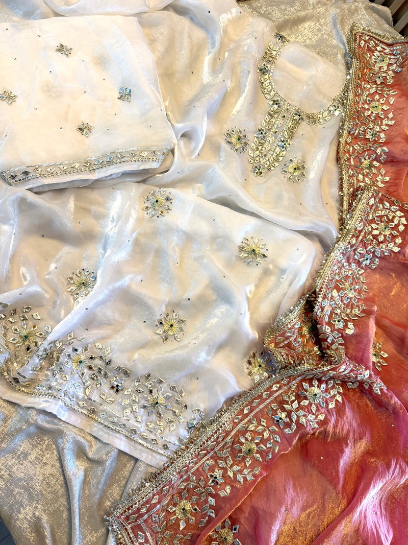 gota Patti suit |  | Karishma Emporium | Elegance in Making Pure Zardozi Women wear