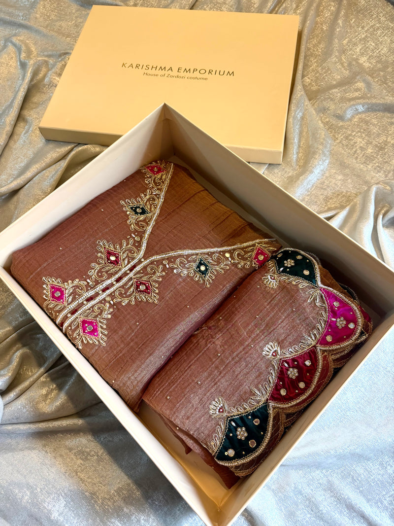 Dabka work suit |  | Karishma Emporium | Elegance in Making Pure Zardozi Women wear