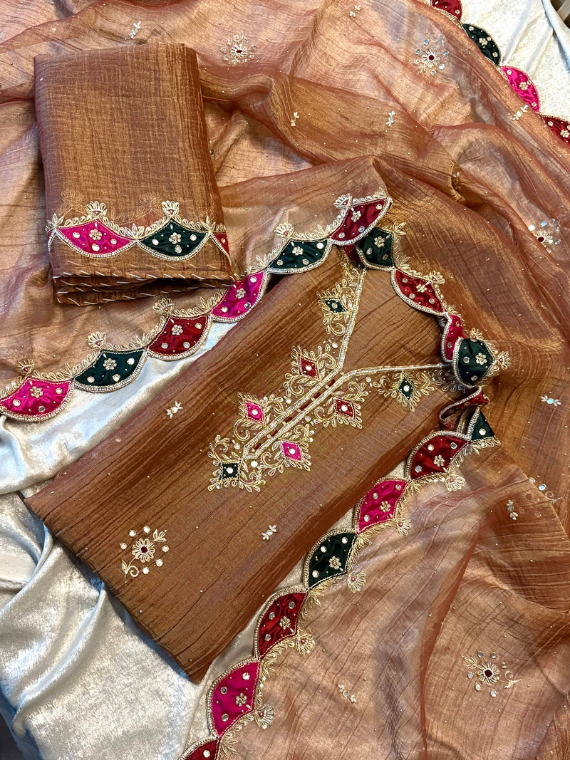 Dabka work suit |  | Karishma Emporium | Elegance in Making Pure Zardozi Women wear