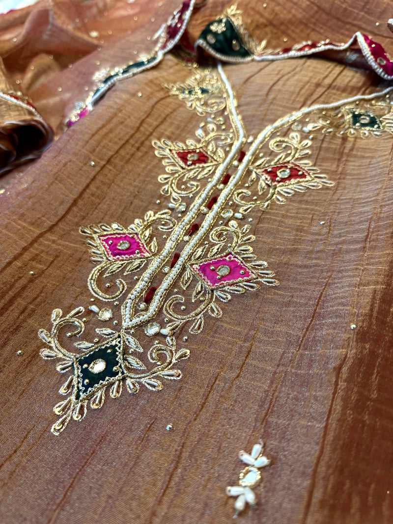 Dabka work suit |  | Karishma Emporium | Elegance in Making Pure Zardozi Women wear