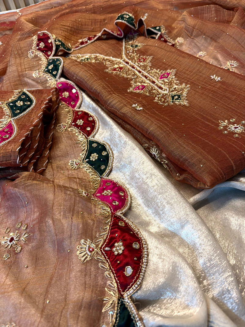 Dabka work suit |  | Karishma Emporium | Elegance in Making Pure Zardozi Women wear