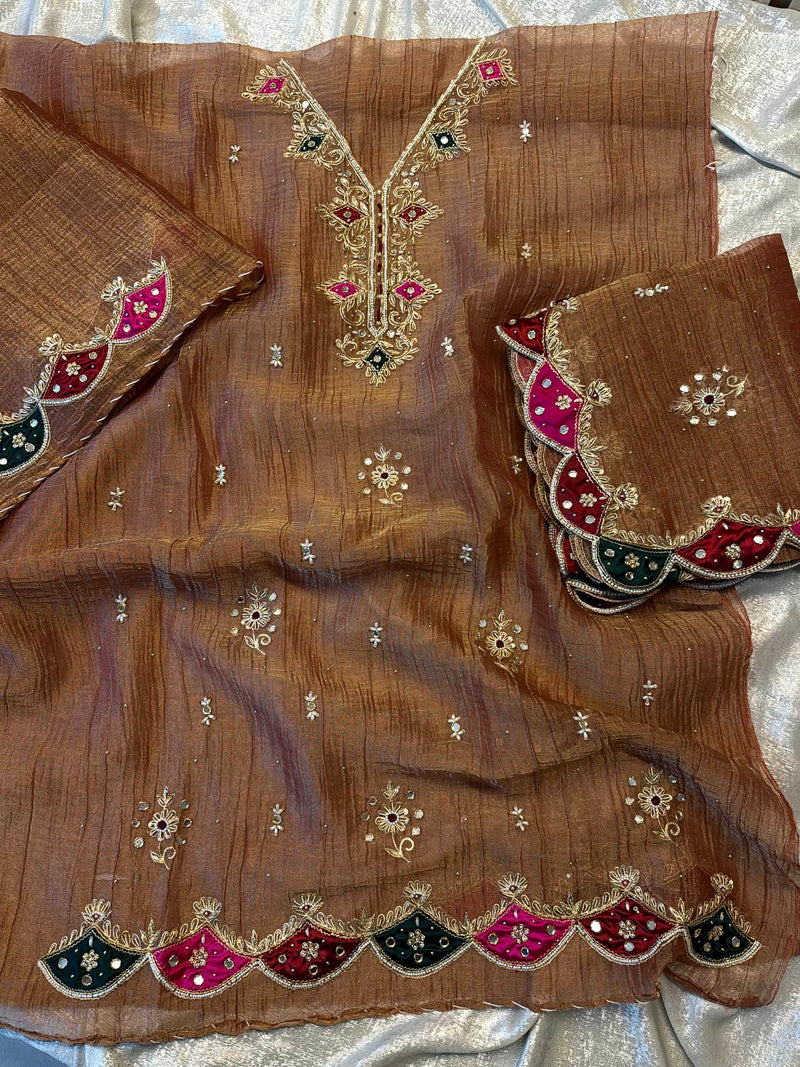 Dabka work suit |  | Karishma Emporium | Elegance in Making Pure Zardozi Women wear