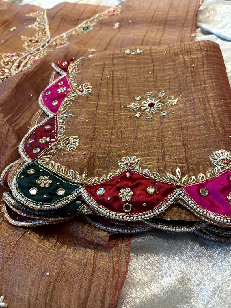 Dabka work suit |  | Karishma Emporium | Elegance in Making Pure Zardozi Women wear