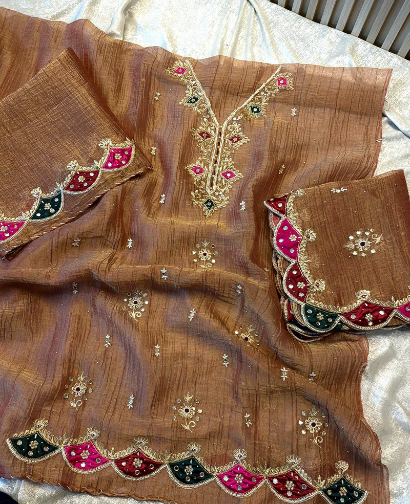 Dabka work suit |  | Karishma Emporium | Elegance in Making Pure Zardozi Women wear