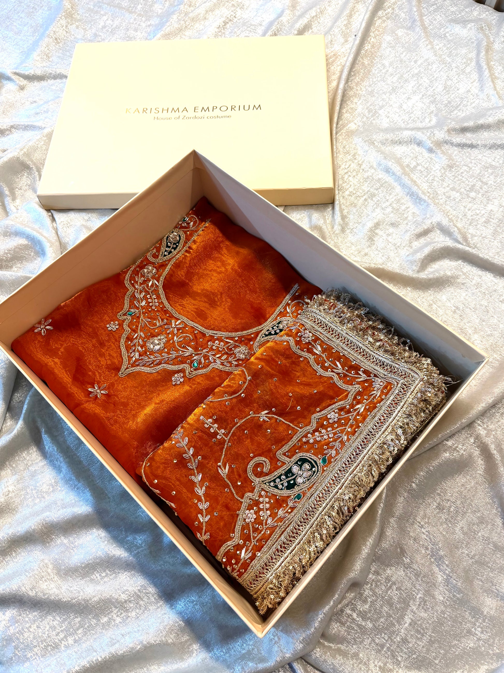 Punjabi suit |  | Karishma Emporium | Elegance in Making Pure Zardozi Women wear