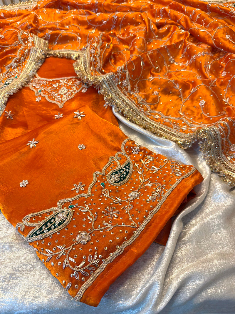 Punjabi suit |  | Karishma Emporium | Elegance in Making Pure Zardozi Women wear