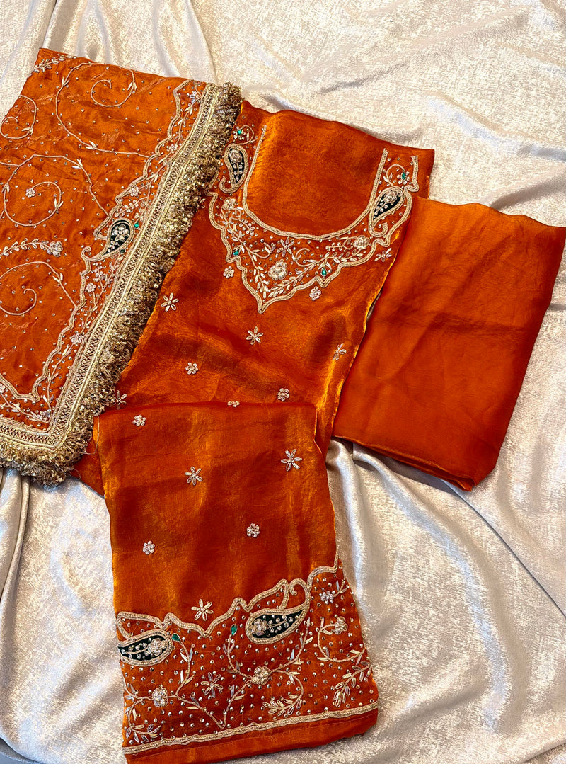 Punjabi suit |  | Karishma Emporium | Elegance in Making Pure Zardozi Women wear