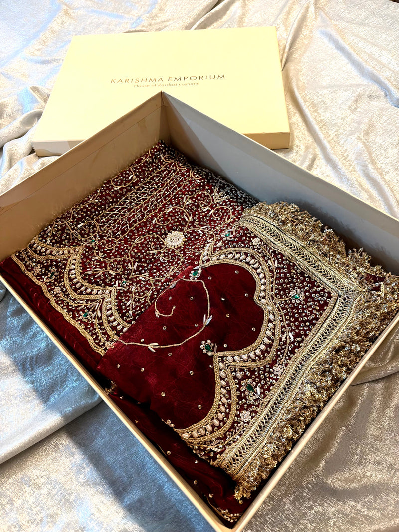 Punjabi suit |  | Karishma Emporium | Elegance in Making Pure Zardozi Women wear