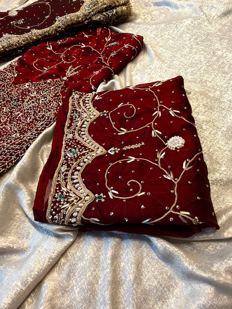 Punjabi suit |  | Karishma Emporium | Elegance in Making Pure Zardozi Women wear