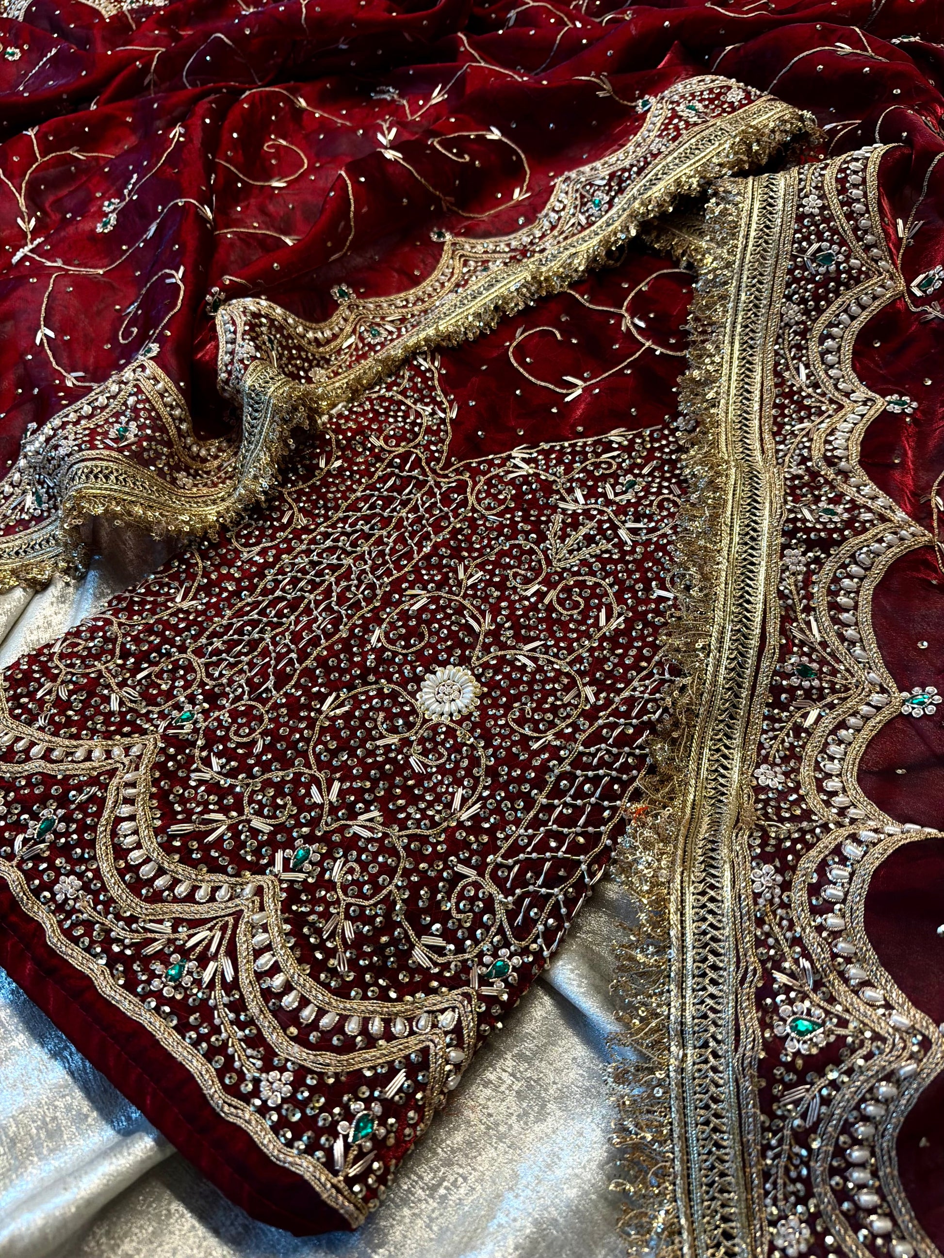 Punjabi suit |  | Karishma Emporium | Elegance in Making Pure Zardozi Women wear